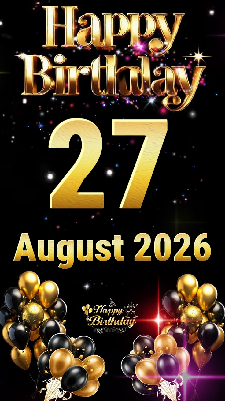 HBD 27 de agosto de 2026