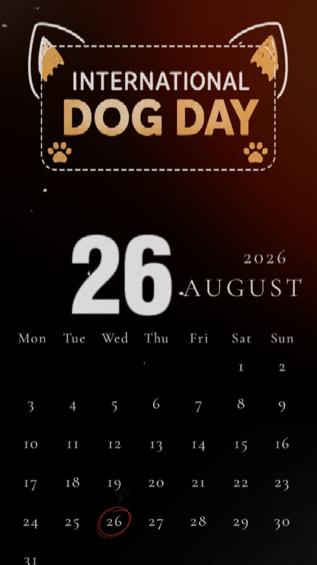 DÍA DEL PERRO 2026