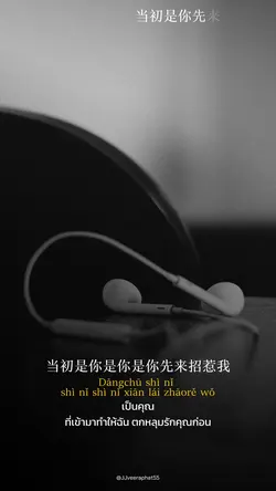 当初是你先来招惹我 เพลงจีน ( ญ