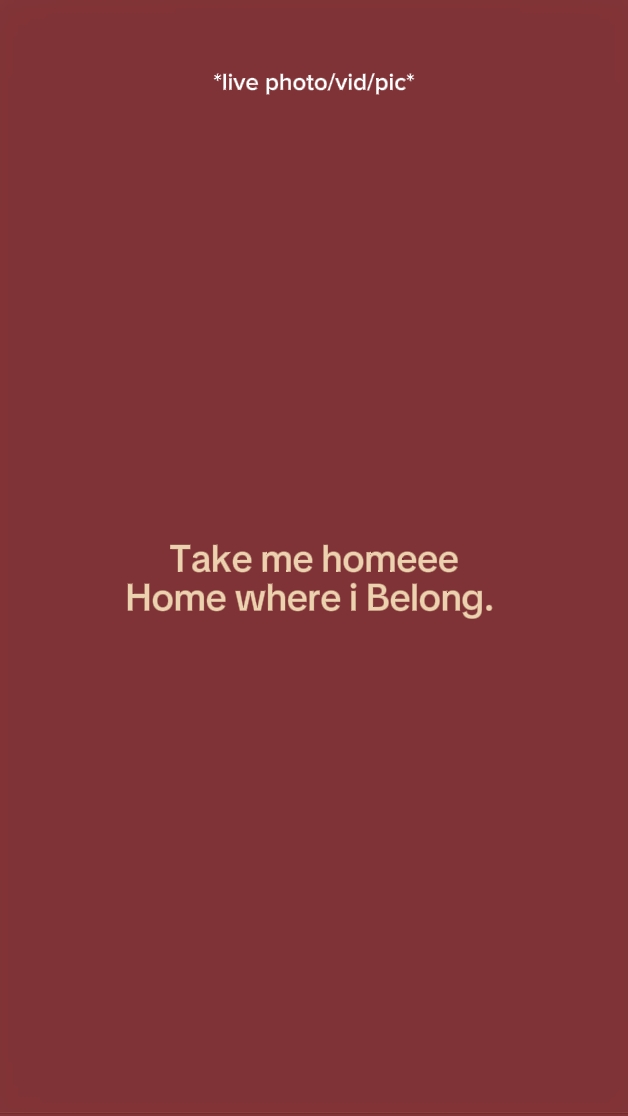 Take me homeee 