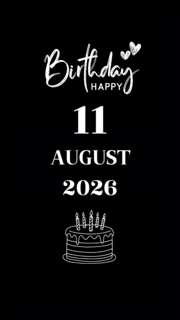 BDAY SON 11 AUGUST