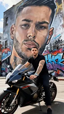 Graffiti with moto