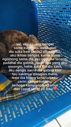 lagi sakit dia