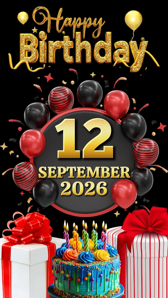 Birthday 12 Sep 2026