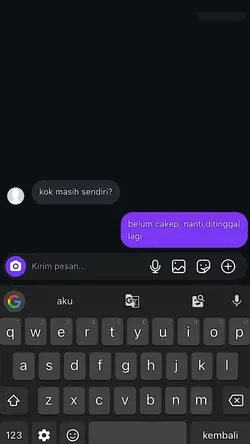 kok masih sendiri