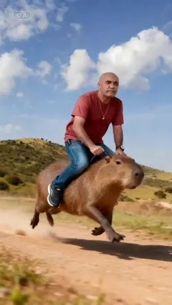 Montado na capivara 