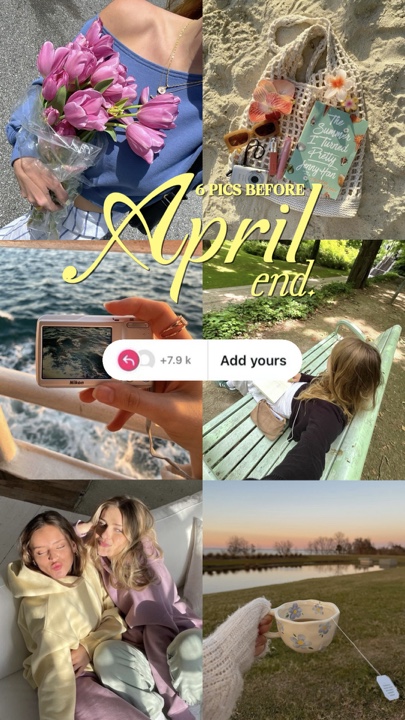 6 pics before april 