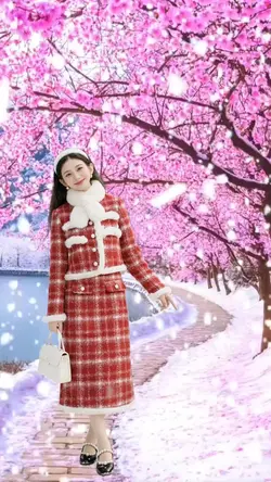 Ghép ảnh tuyết rơi 