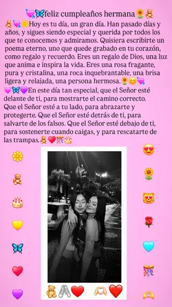Cumpleaños hermana 