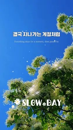 잠시 머무를뿐