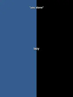 Lazy confession