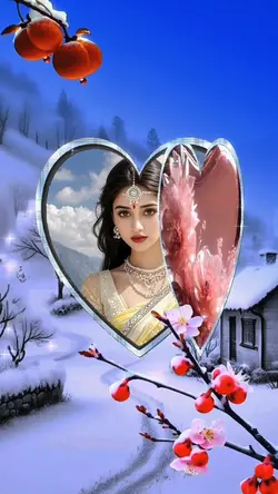 Heart-shaped photo