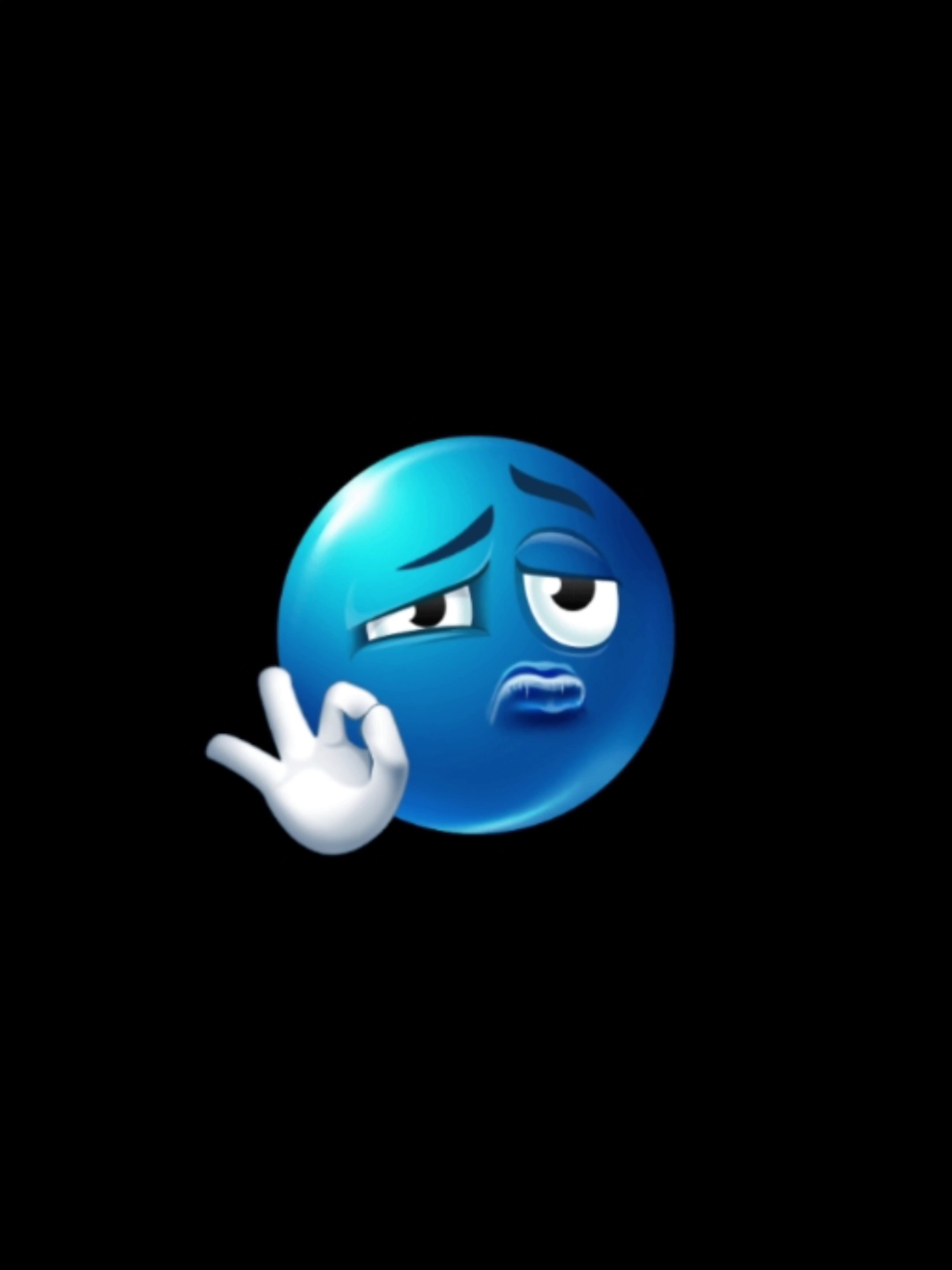 Mavi Emoji Şablonu 
