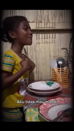 Aku tidak mau mandi