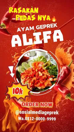 Poster ayam geprek