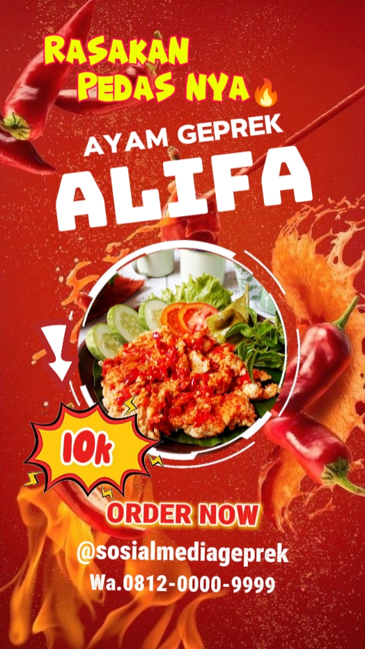Poster ayam geprek