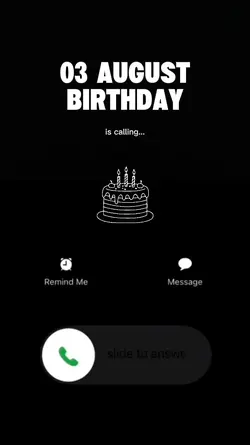 BIRTHDAY 03 AUGUST