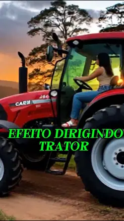 Dirigindo trator IA
