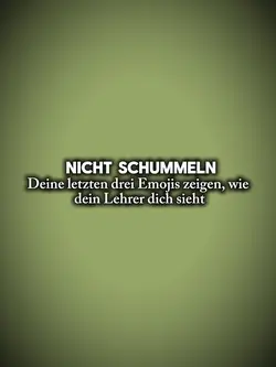 Nicht schummeln