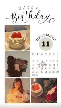 11 DECEMBER BIRTHDAY