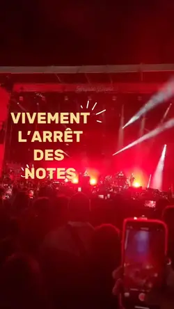 l'arrêt des notes