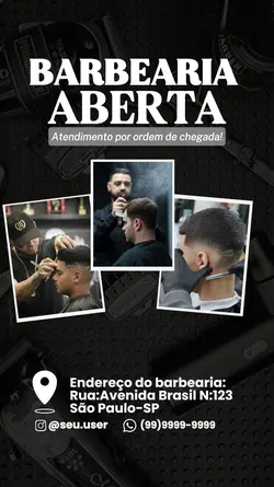 Barbearia aberta 