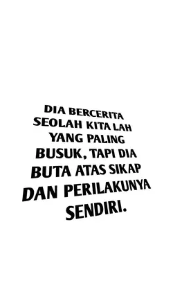 Dia bercerita seolah