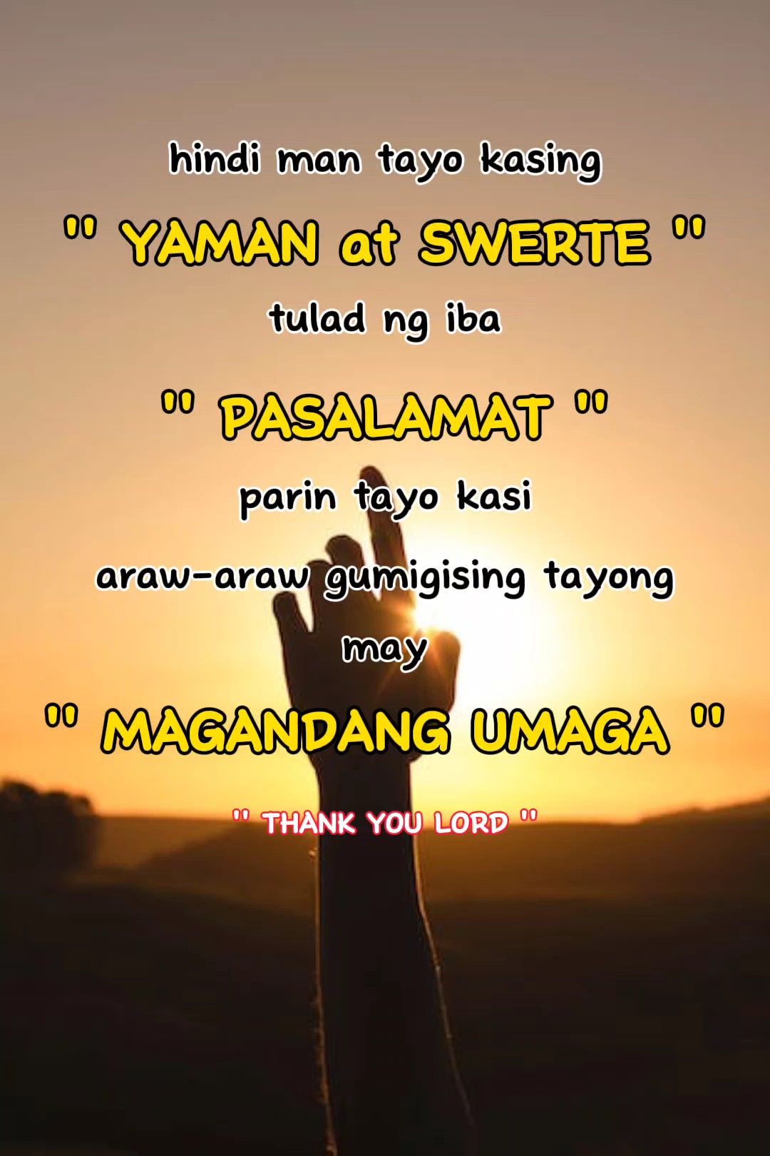 THANK YOU LORD