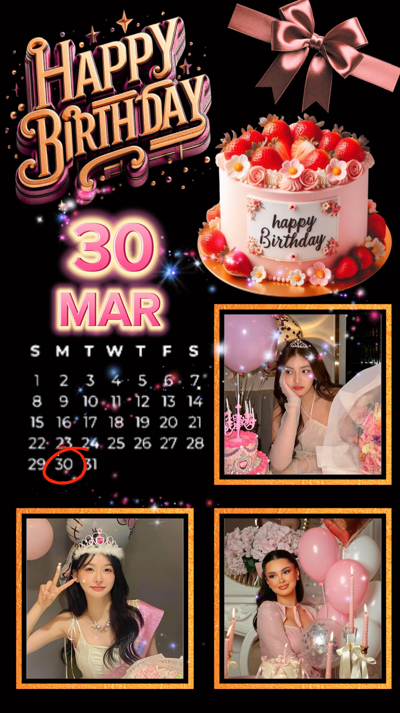 Anniversaire 30 MARS 