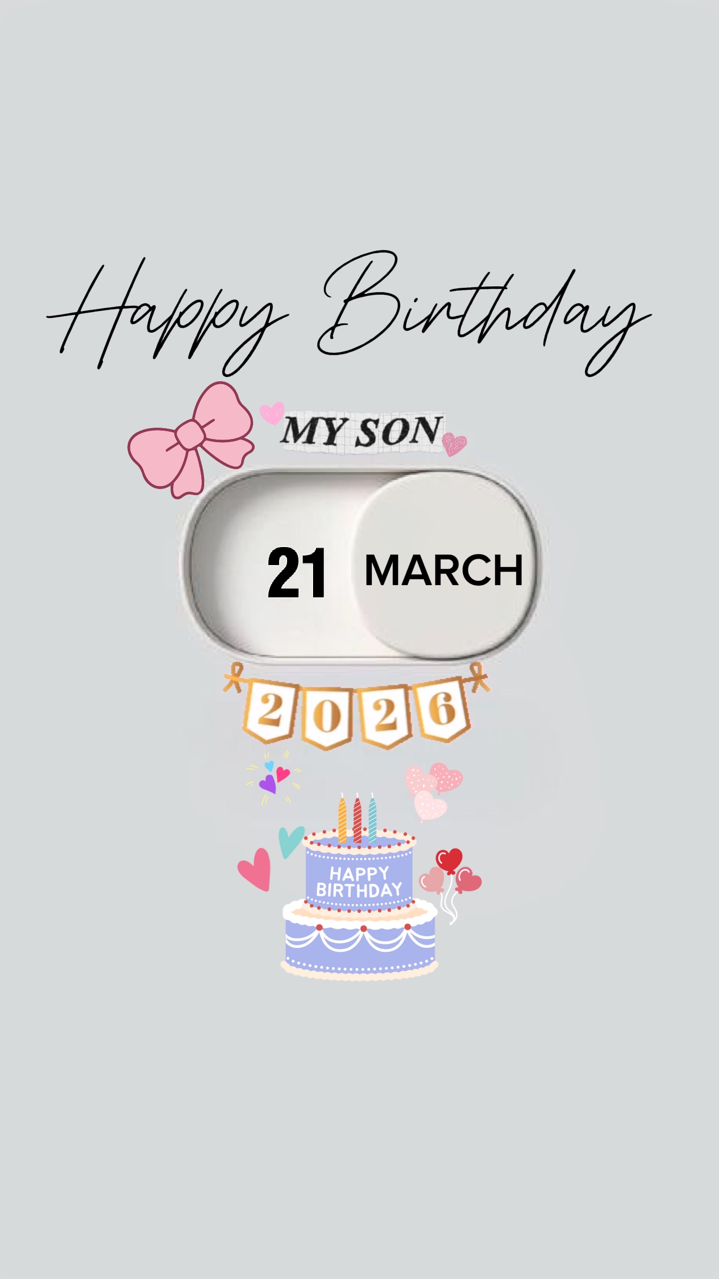HBD FILHO 21 DE MARÇO