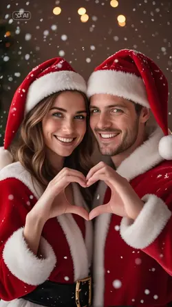 christmas couple