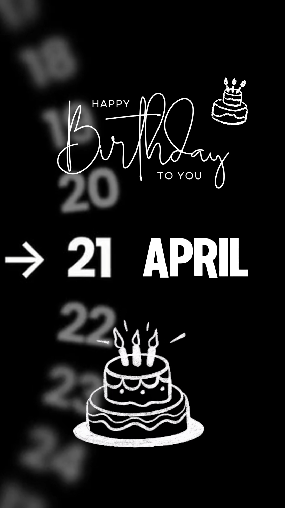 ANNIVERSAIRE LE 21 AVRIL
