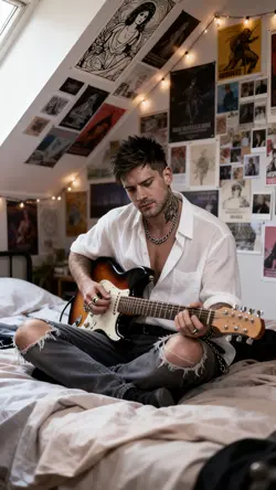 PLAYING GUITAR