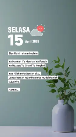 Selasa 15 april