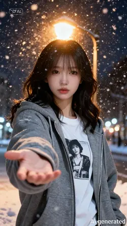 Ghép ảnh dưới tuyết