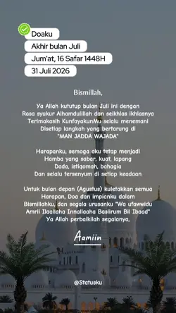 Doa Akhir Bulan