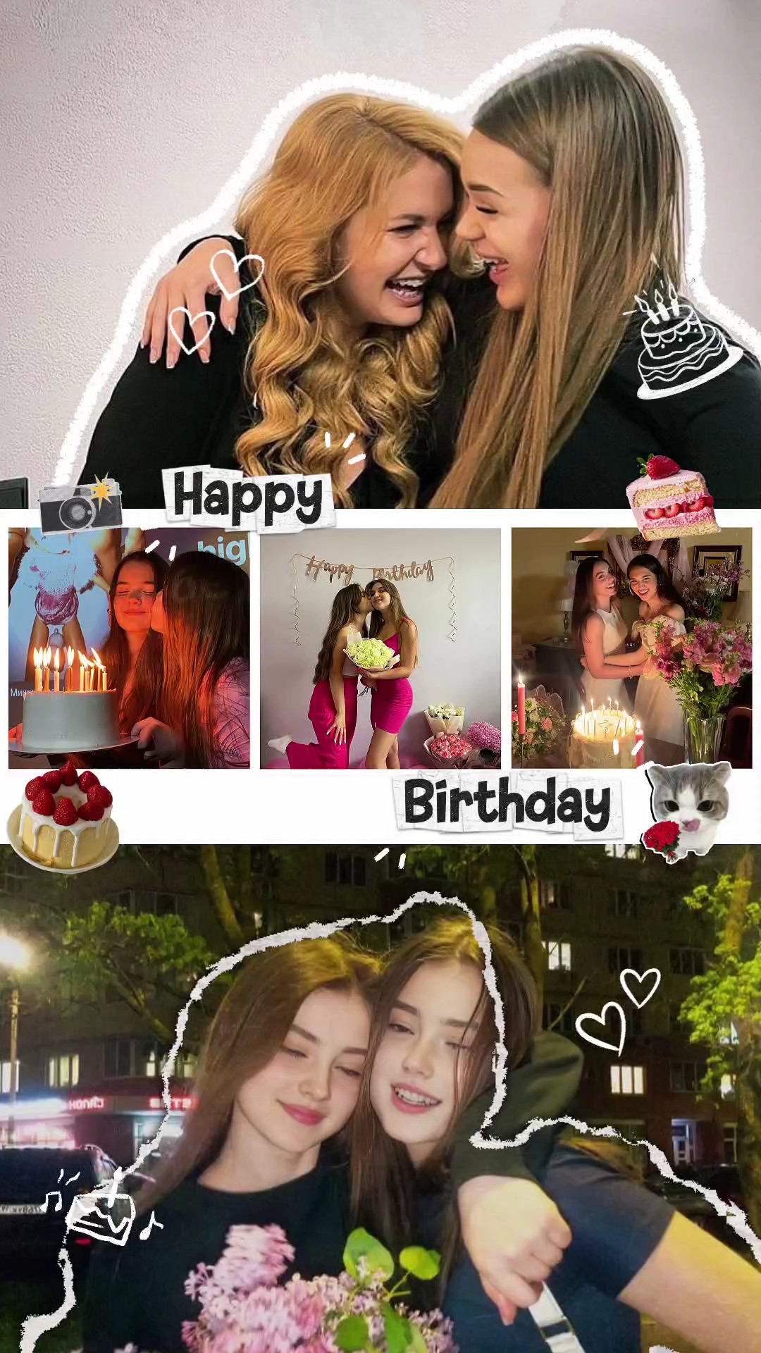 Cumpleaños de collage 