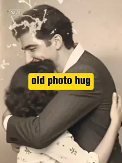 old photo hug