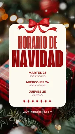horario de navidad