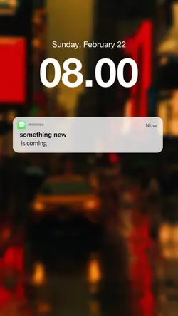Notif comingsoon