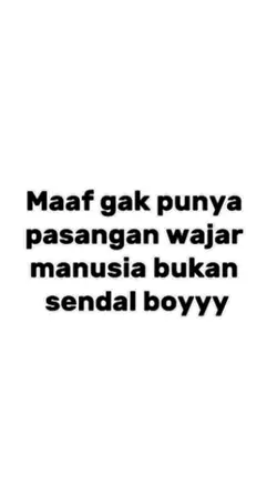 maaf ga pnya psangan
