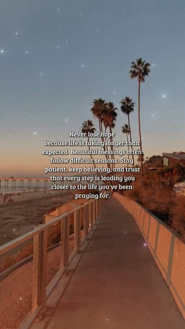Never lose hope