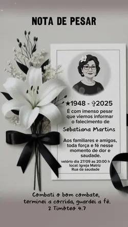 nota de pesar