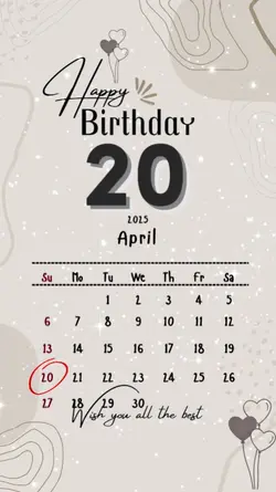 HBD 20 APRIL 2025