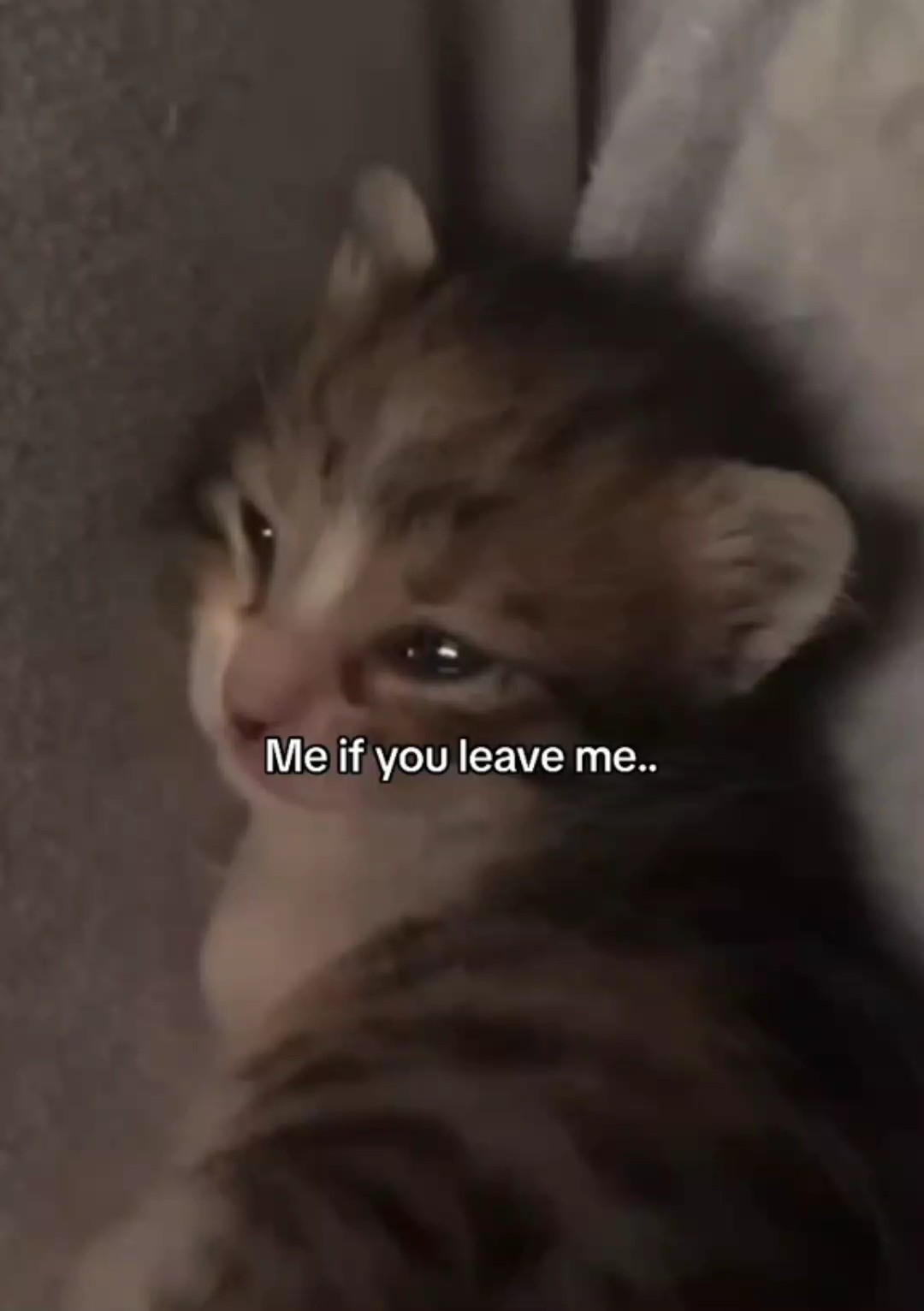 me if you leave me