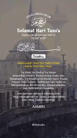 Doa Hari Tasu'a