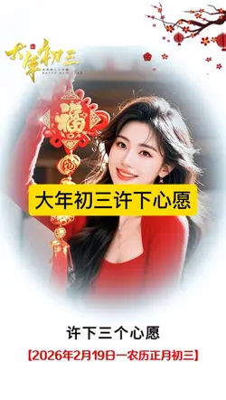 大年初三许下心愿