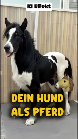 Hund wird Pferd KI 