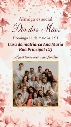 ALMOÇO DIA DAS MÃES 