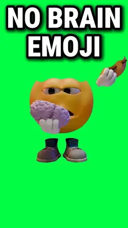 NO BRAIN EMOJI MEME